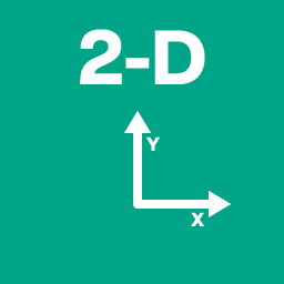 X軸とY軸における2D画像処理 2次元エリア画像評価